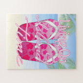 ピンクアイランドタイムビーチ ジグソーパズル (横)