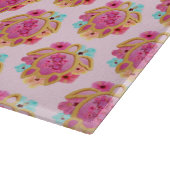 ピンクアイランドトロピカルウミガメフローラ カッティングボード (角)