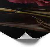 ピンクアイリスフラワーズアートプリントポスター ポスター (角)