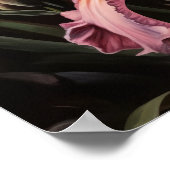 ピンクアイリスフラワーズアートプリントポスター ポスター (角)