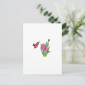 ピンクアイリス ポストカード (スタンド正面)