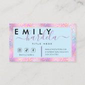 ピンクアイレディジェスヒョウプロフェッショナル 名刺 (裏面)