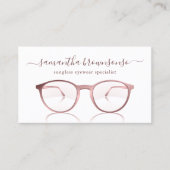 ピンクアイ衣服サングラス 名刺 (正面)