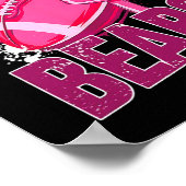 ピンクアウトサッカー手具乳がん ポスター (角)