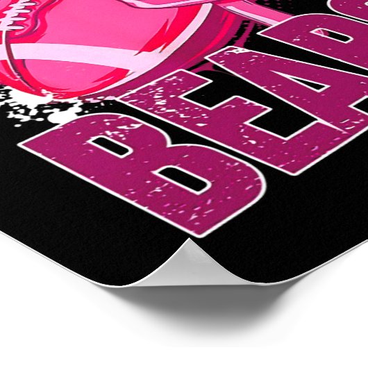 ピンクアウトサッカー手具乳がん ポスター (角)