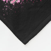 ピンクアウトバレービールピンクリボン乳がん戦争 フリースブランケット (角)