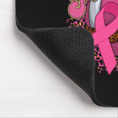 ピンクアウト乳癌レオパレバレーボールビルビルピン マウスパッド (コーナー)