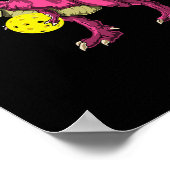 ピンクアウトTレックスおよびピックルビールビll乳がんA ポスター (角)