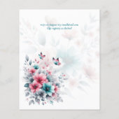 ピンクアクアシルバーフローラボホ春サマー結婚ズ (裏面)