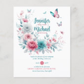 ピンクアクアシルバーフローラボホ春サマー結婚ズ (正面)