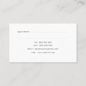 ピンクアクアスカイ水彩洗い女性器 予約カード (裏面)