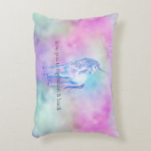 ピンクアクアパープルユニコーン アクセントクッション (正面(垂直))