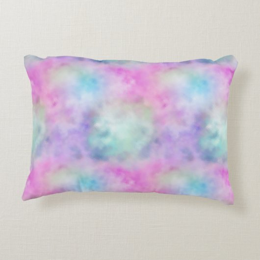 ピンクアクアパープルユニコーン アクセントクッション (裏面)