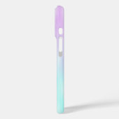 ピンクアクアブルーパステルシックグラデーションスクリプトモノグラム Case-Mate iPhoneケース (裏面 / 左)