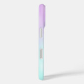 ピンクアクアブルーパステルシックグラデーションスクリプトモノグラム Case-Mate iPhoneケース (裏面 / 右)