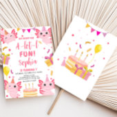 ピンクアクソロテルアロタバースデーパーティー 招待状