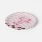 ピンクアクソロテルバブルボバパルティーティー誕生日紙Pl ペーパープレート (アングル)