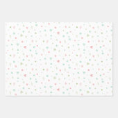 ピンクアクソロトル誕生日パーティー ラッピングペーパーシート (正面)