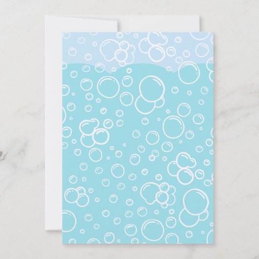 ピンクアクソロトル誕生日パーティー 招待状 (裏面)