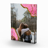 ピンクアゲテグリッターBFFファミリーフレンズ写真 フォトブロック (右)