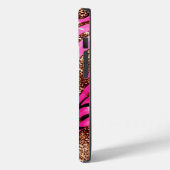 ピンクアゲートグリッターiPhoneメイトのタフケース Case-Mate iPhoneケース (裏面 / 左)