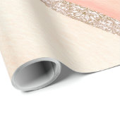 ピンクアゲートターコイズエレガント金ゴールドモダン ラッピングペーパー (ロールコーナー)