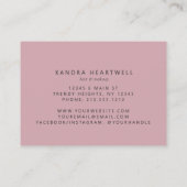 ピンクアゲート金ゴールドグリッターラグジュアリー 名刺 (裏面)