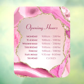 ピンクアゲート フェイクフォイル 開店時間 ウィンドウクリング ウィンドウサイン (シート3)