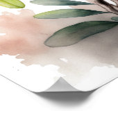 ピンクアザレアフラワーアートプリントポスター ポスター (角)