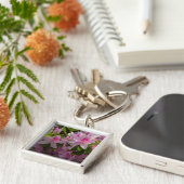 ピンクアザレアブッシュ春フローラ キーホルダー (側面)