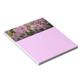 ピンクアザレアブッシュ春フローラ ノートパッド (アングル)