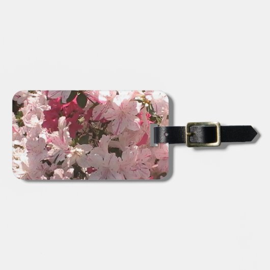 ピンクアザレア ラゲッジタグ (正面横)