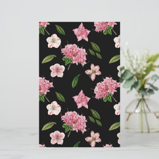 ピンクアザレーズペチュニアスフローラスクラップブック作り紙 (スタンド正面)