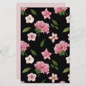 ピンクアザレーズペチュニアスフローラスクラップブック作り紙 (正面/裏面)