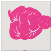 ピンクアジアムードブッダ少年 – 大規模 ファブリック (クローズアップ)