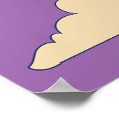 ピンクアジアンクレーンバード ポスター (角)