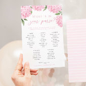 ピンクアジサイあなたの財布のゲームカードに何がある チラシ