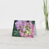 ピンクアジサイありがとう サンキューカード (正面)