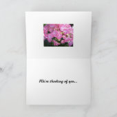 ピンクアジサイが元気になる カード (内部)