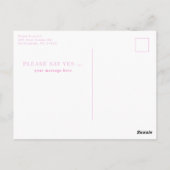 ピンクアジサイが私のメイド・オブ・オーナー（花嫁付き添い人） ポストカード (裏面)