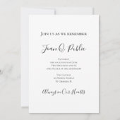 ピンクアジサイの水彩お祝いの生活 招待状 (裏面)