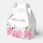 ピンクアジサイエレガントユーカリブライダルシャワー フェイバーボックス (裏面サイド)
