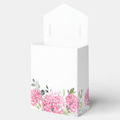 ピンクアジサイエレガントユーカリブライダルシャワー フェイバーボックス (オープン)