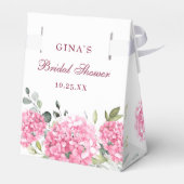 ピンクアジサイエレガントユーカリブライダルシャワー フェイバーボックス (裏面サイド)