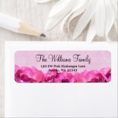 ピンクアジサイカスタム住所 シール (インサイチュ)