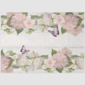 ピンクアジサイバラバタフライフラワーフローラ 薄葉紙 (正面)