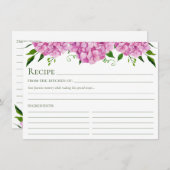 ピンクアジサイフローラレシピ エンクロージャーカード (正面/裏面)