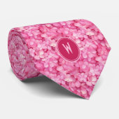 ピンクアジサイフローラ ネクタイ (ロール)