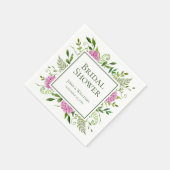 ピンクアジサイブライダルシャワーナプキンス スタンダードカクテルナプキン (角)