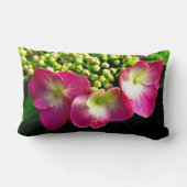 ピンクアジサイ三つ子ランバーピロー ランバークッション (裏面)